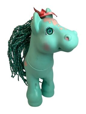 Vintage Cabbage Patch Magic Meadow Pony Crimp N Curl BEAUTY Turquoise Pegasus